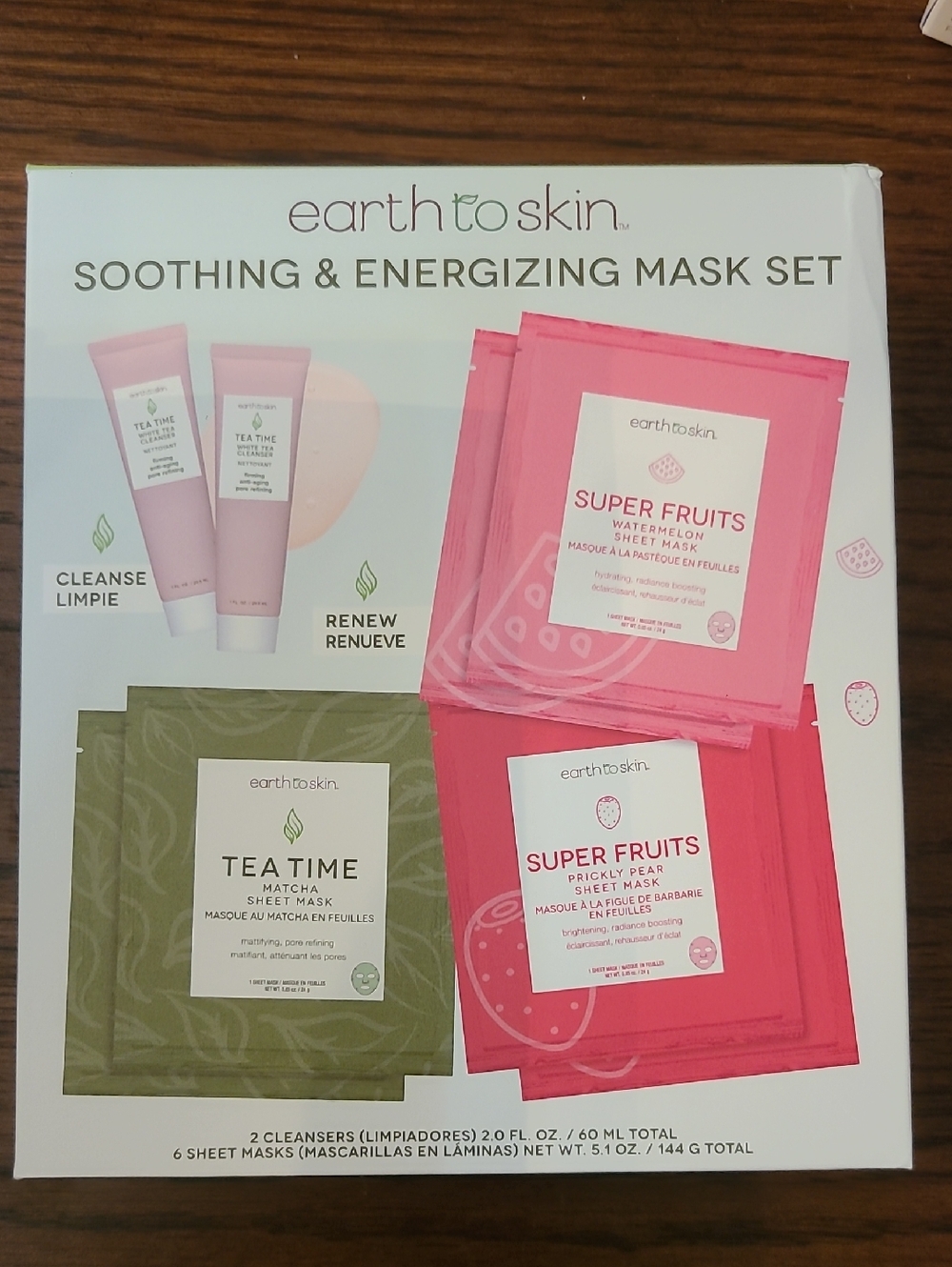 earth to skin-Soothing & Energizing Mask Set